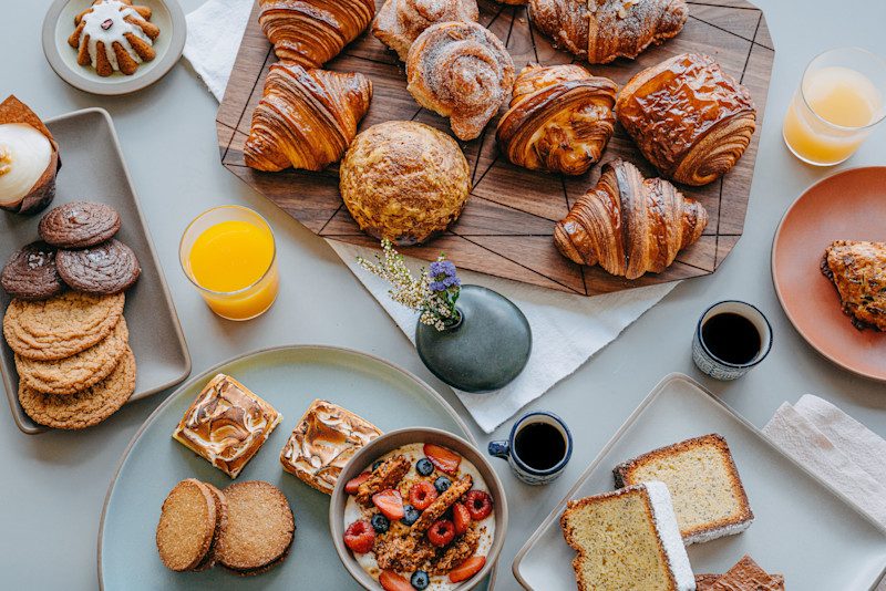 Pastries in the Tartine case