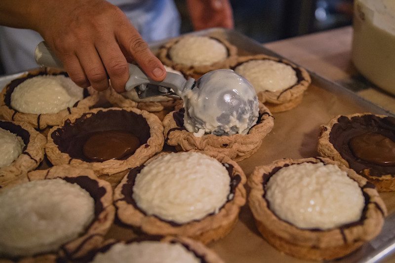 Inside the bakery